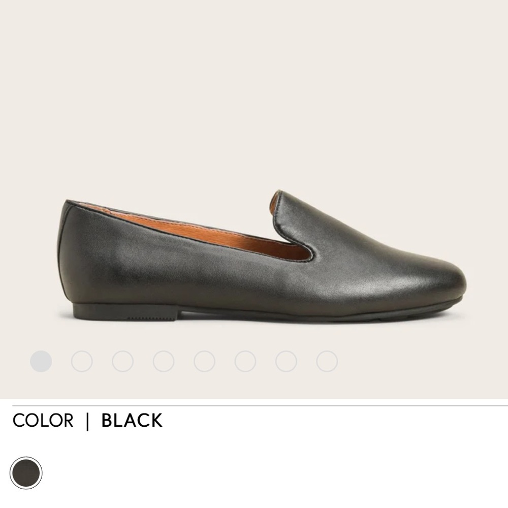 Gentle souls black flat loafer